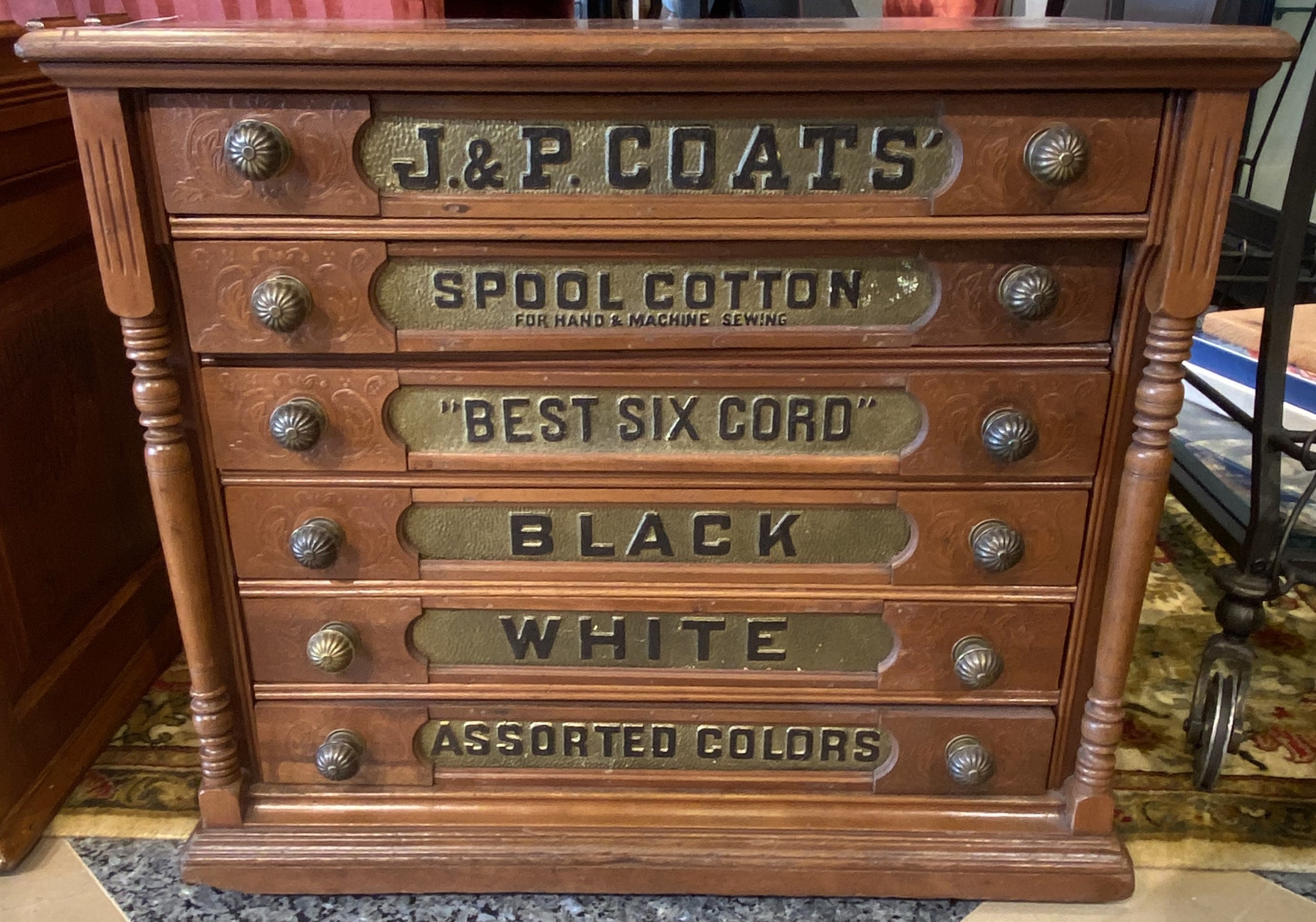 Antique J&P Coats Spool Cabinet (W92X4S) – The Perfect Thing