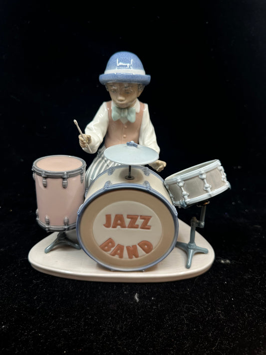 Lladro Jazz Drums Figurine #5929 Black Legacy Collection (61VYVH)