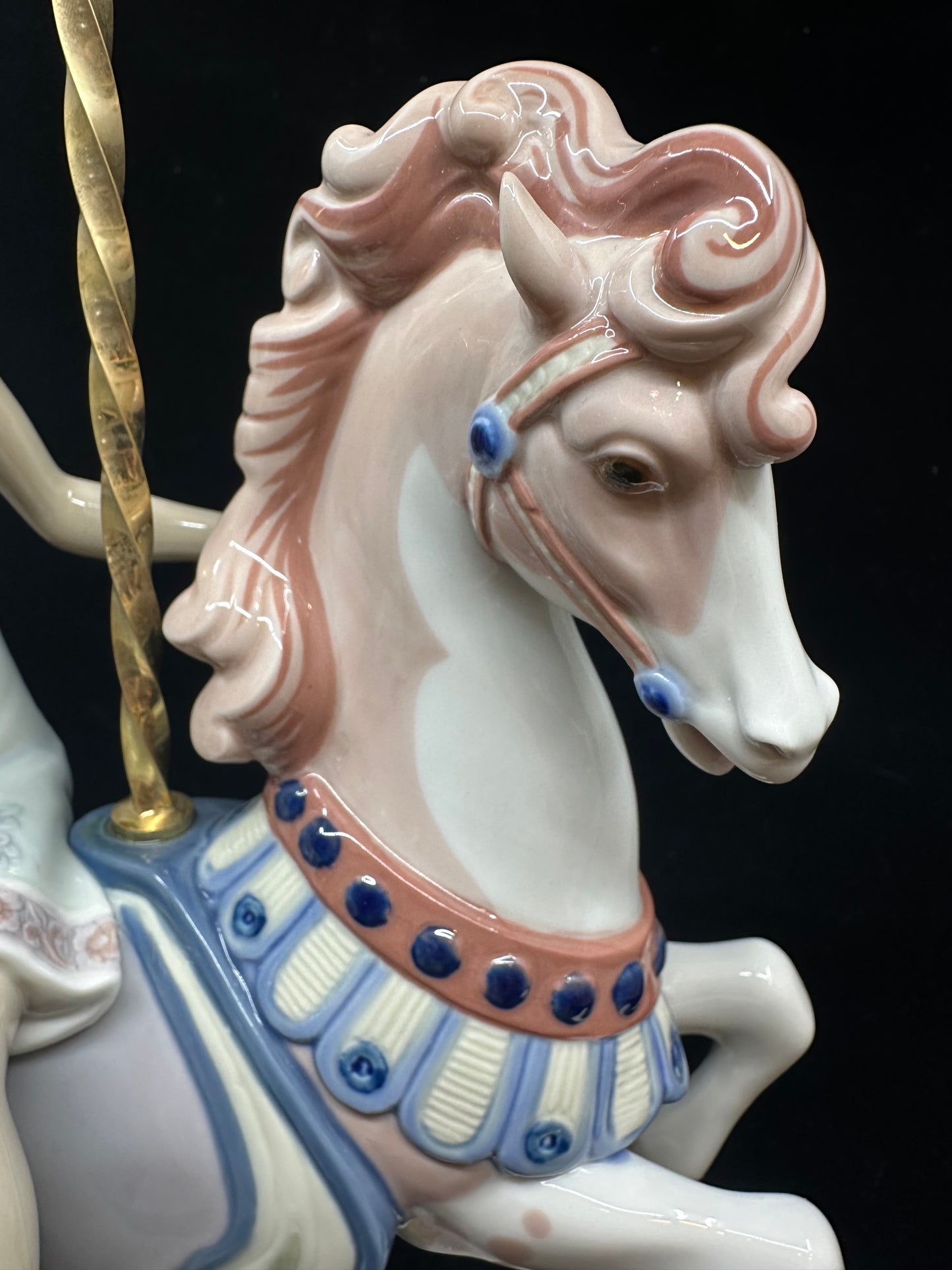 Lladro Girl on Carousel Horse Figurine #1469 (KPWBCS)