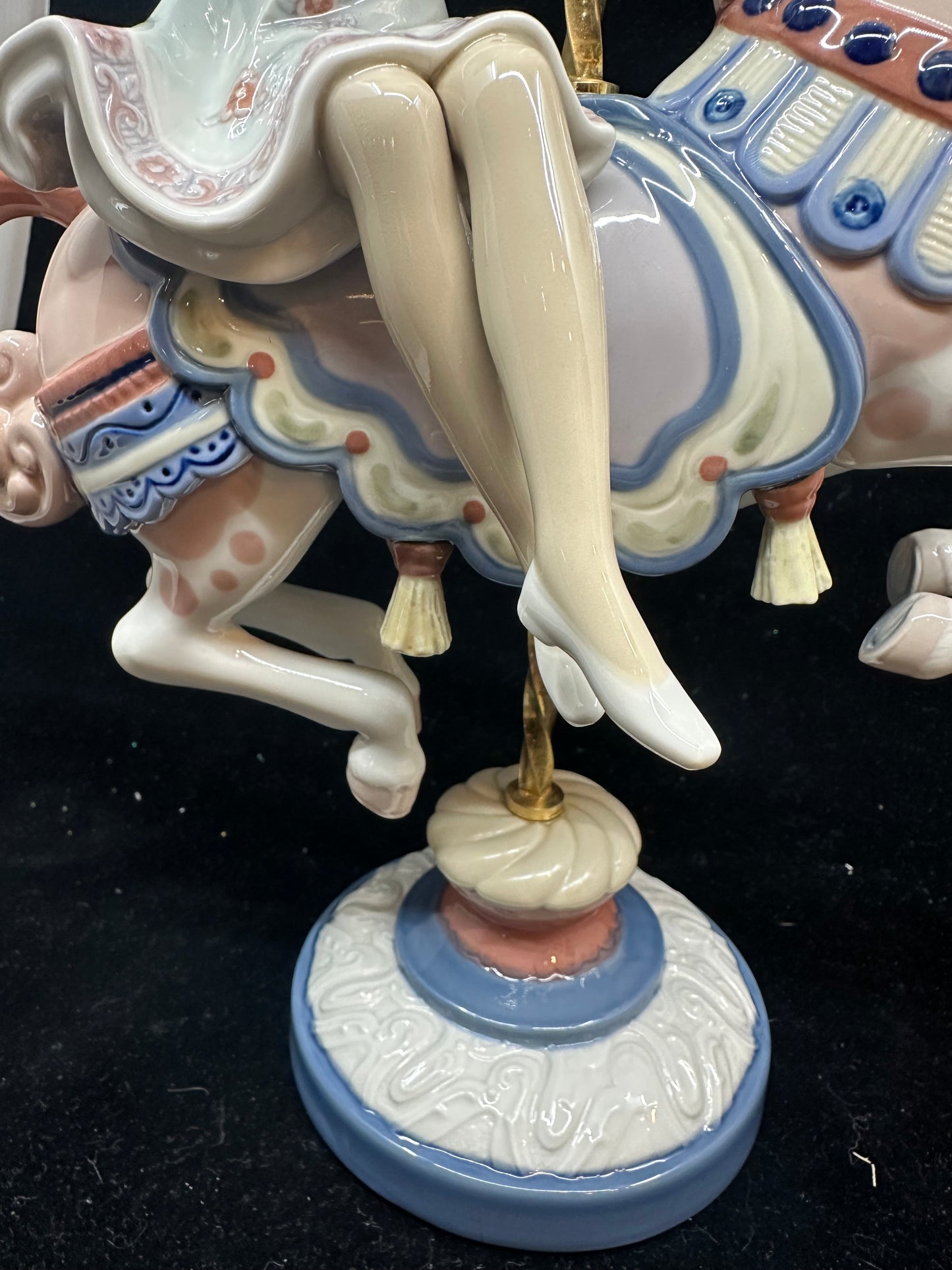 Lladro Girl on Carousel Horse Figurine #1469 (KPWBCS)