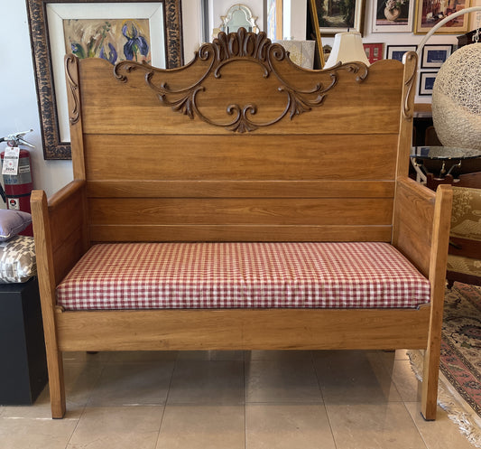 Custom Early American Oak Bench (0B7001)