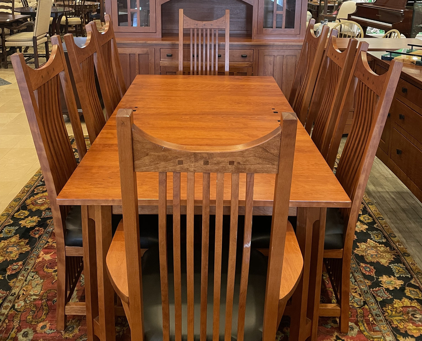 Amish Hidden Nook Table and 8 Chair Set (143UAQ)