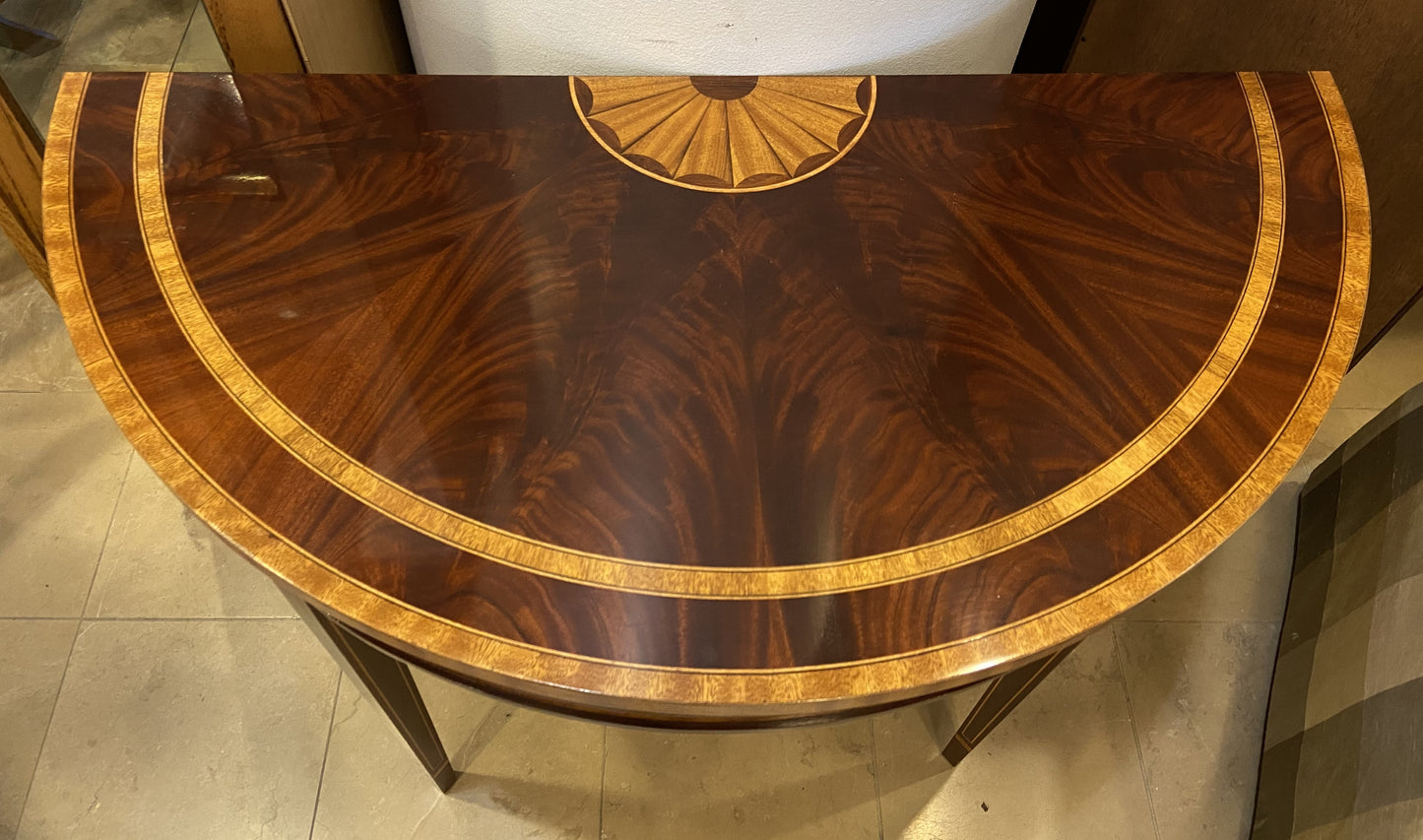 Councill Georgian Style Demilune Table (ZHYDGT)