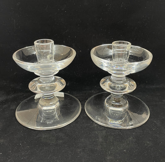 Val St. Lambert State Plain Candlesticks (0B500G)