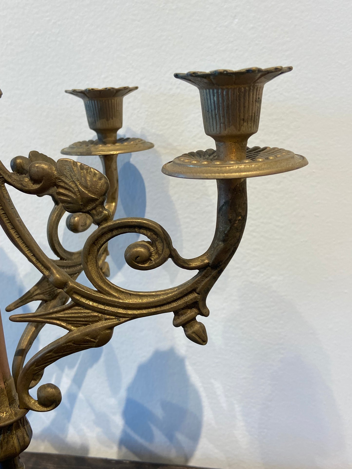 Pair of Italy Brass Candelabras (WV8UGY)