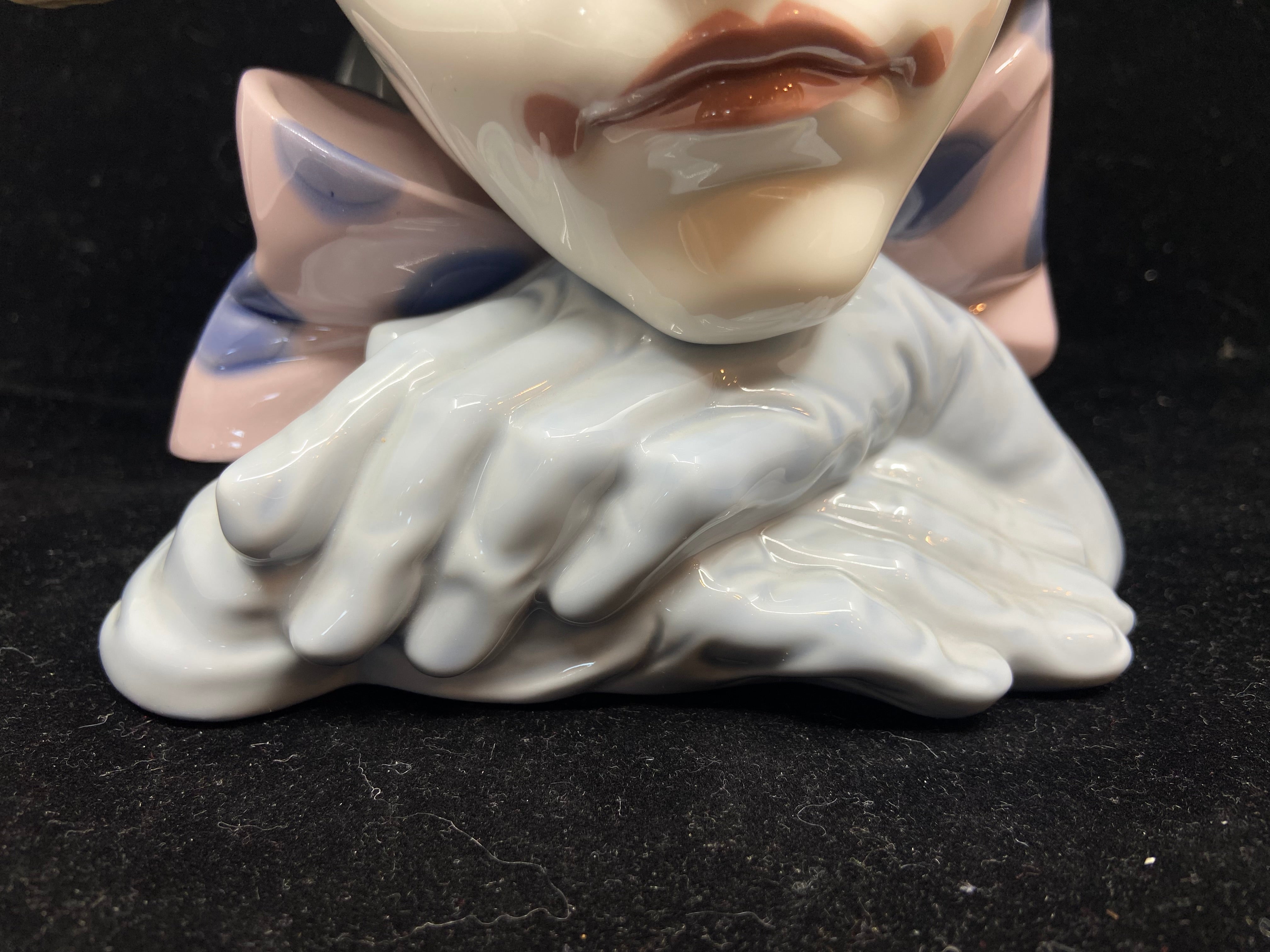 Vintage deals Lladro Clown Head Bowler-Hat