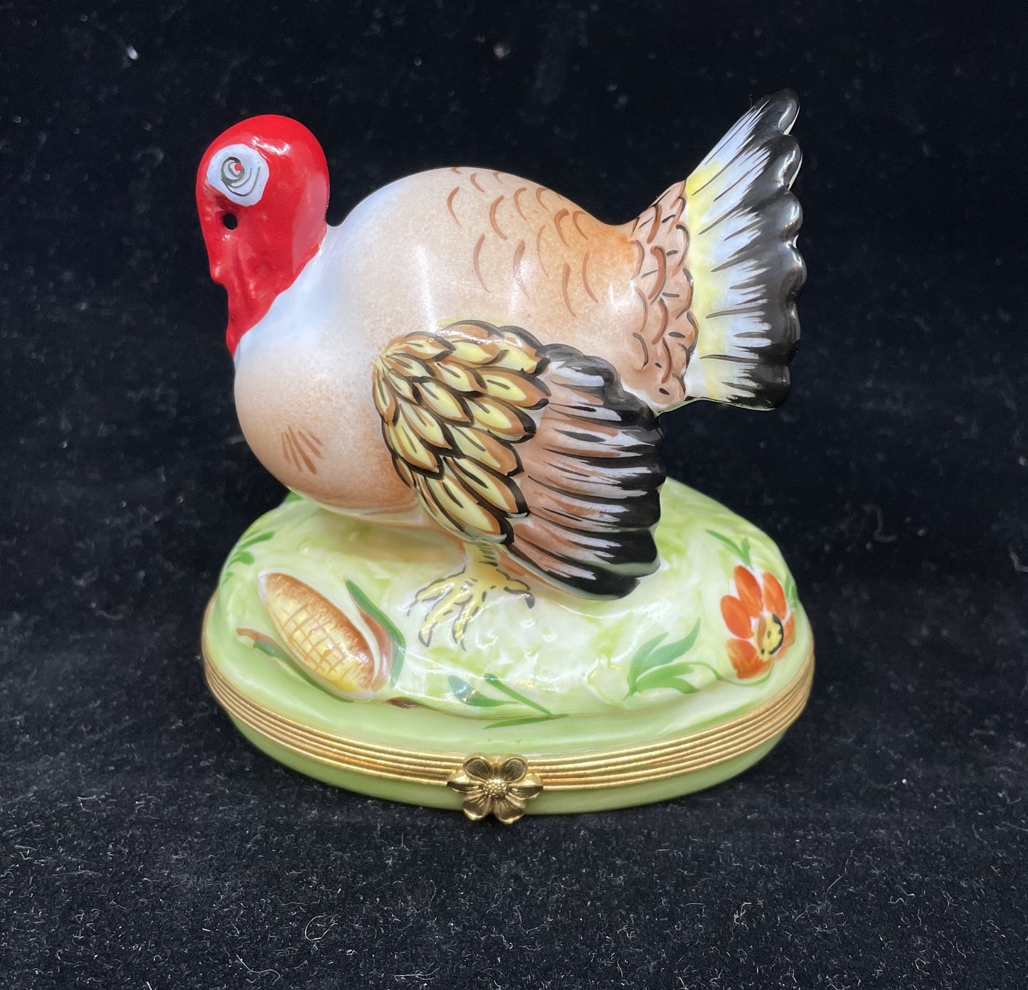 Limoges Large Turkey Trinket Box (JUUG9Y)