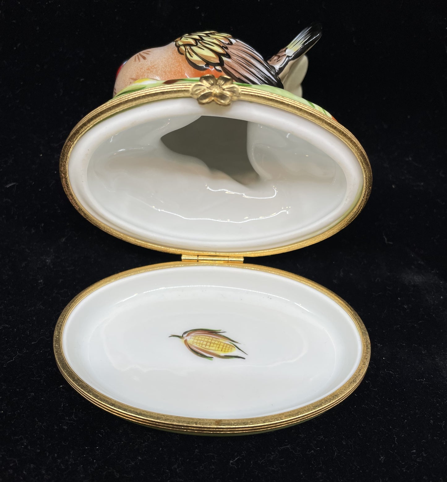 Limoges Large Turkey Trinket Box (JUUG9Y)