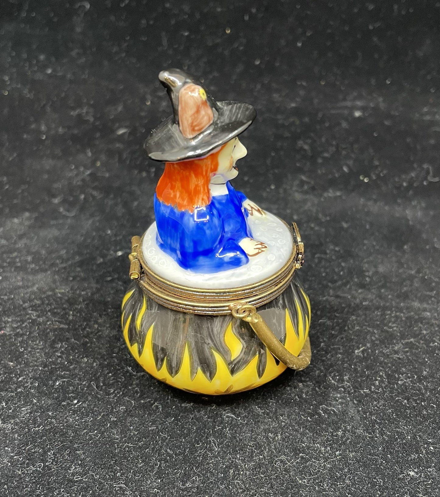 Limoges Witch In A Boiling Pot Trinket Box (UZSB2B)