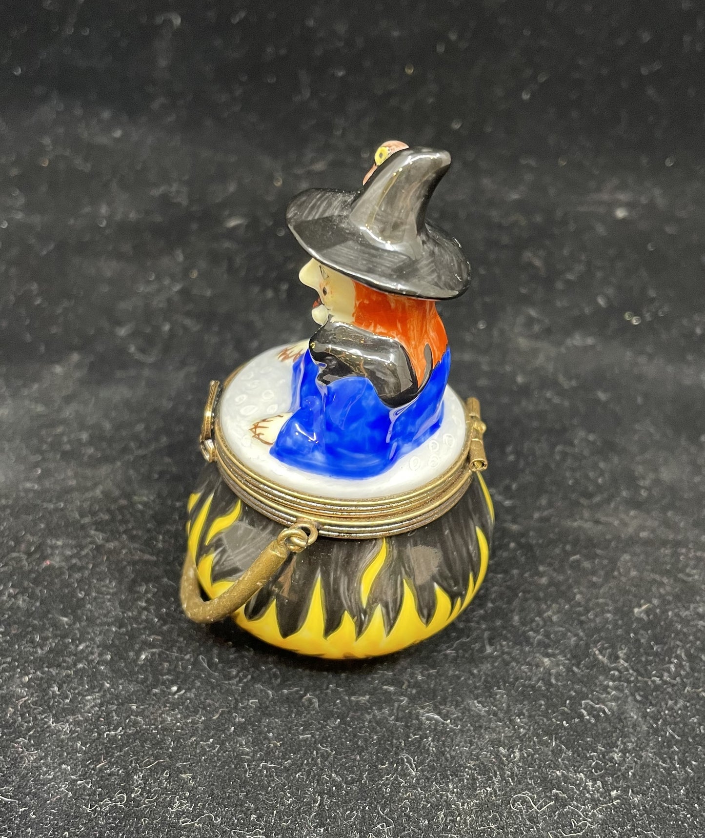 Limoges Witch In A Boiling Pot Trinket Box (UZSB2B)