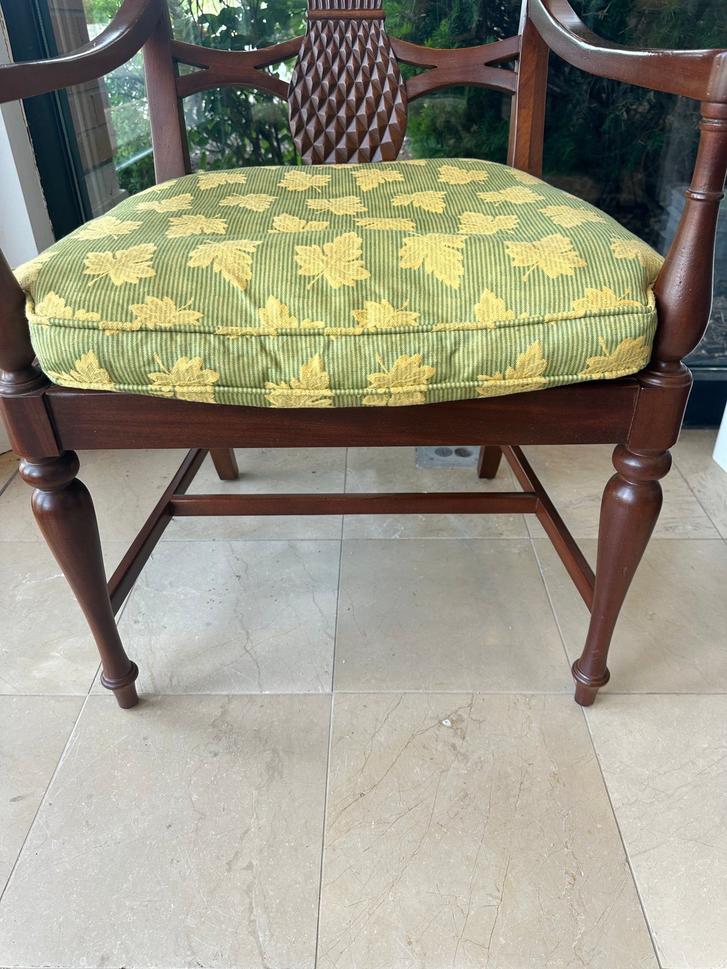 British Colonial Pineapple Caned Chair (JHNWF7)