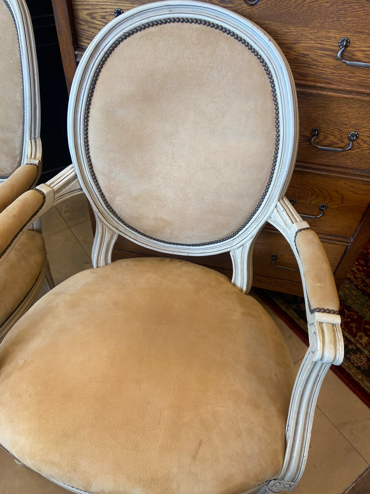 Pair of French Louis XVI Armchairs (H776X7)