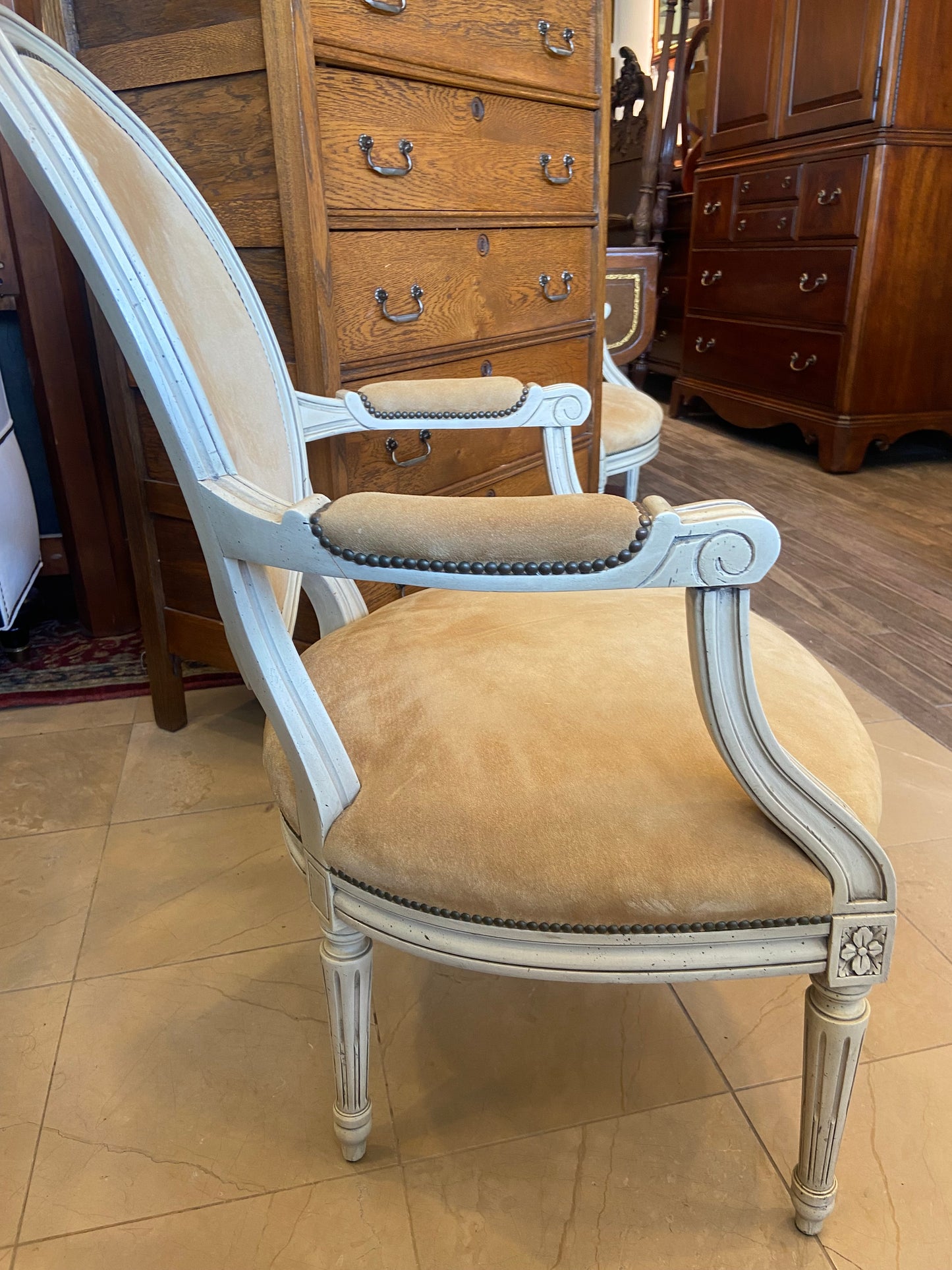 Pair of French Louis XVI Armchairs (H776X7)