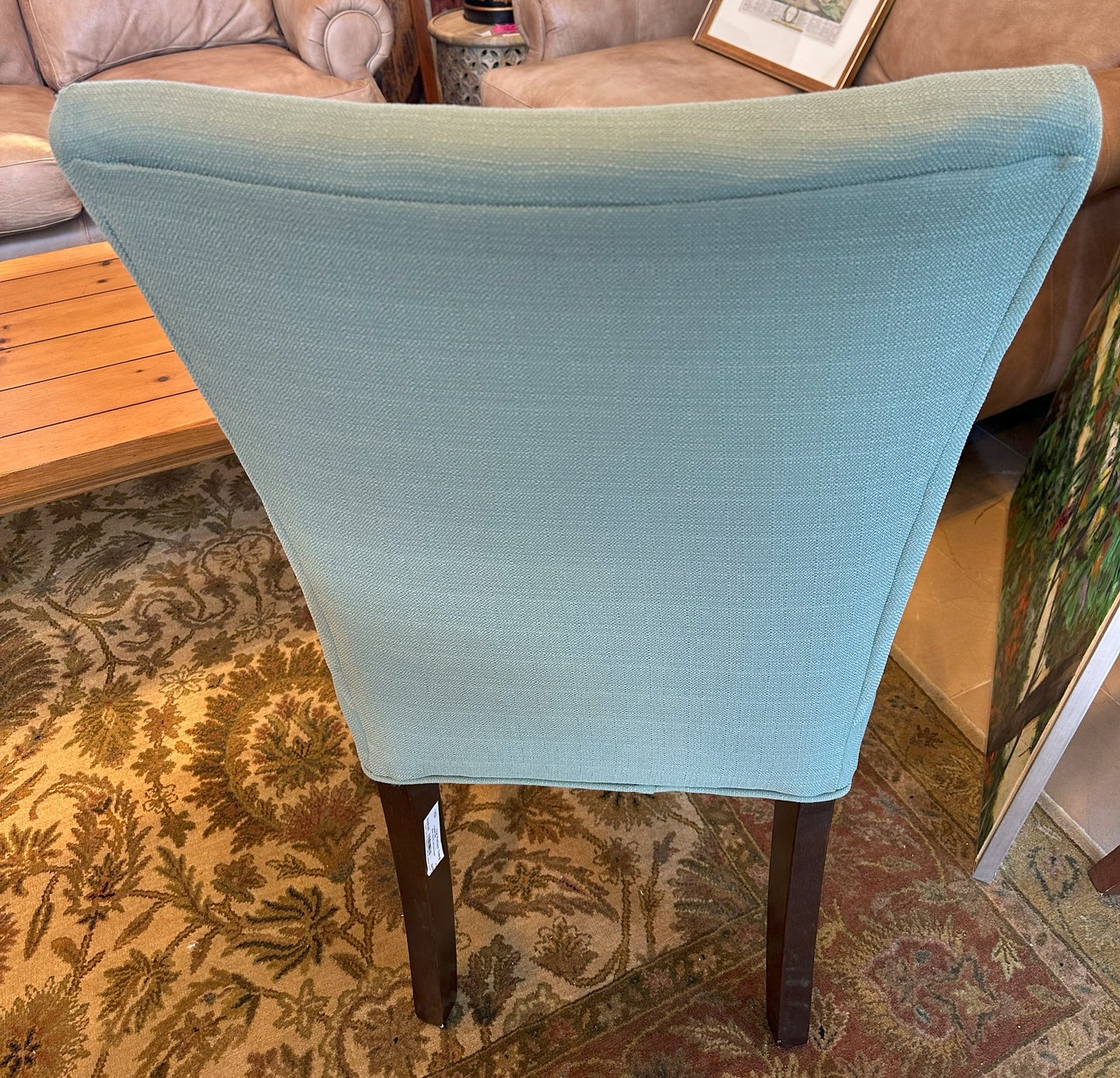 Blue Tufted Parsons Chair (1L6K75) Two Available