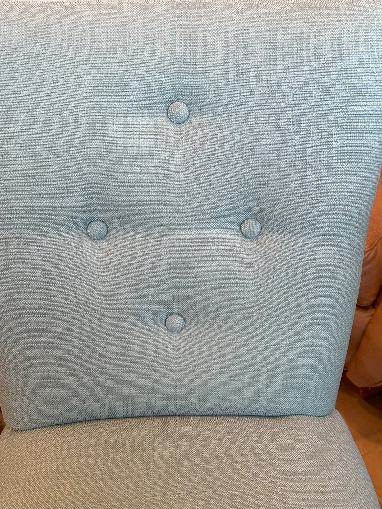 Blue Tufted Parsons Chair (1L6K75) Two Available