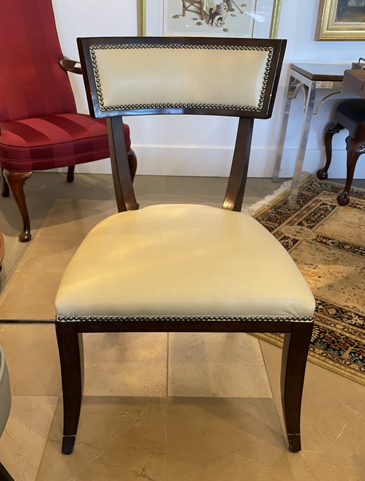 Hickory Chair Leather Dining Chair AS IS (3 Available) (0BZ01F)