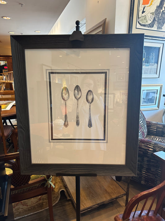 Ethan Allen Framed Silverware Giclee Print - Spoons (83NC2P)