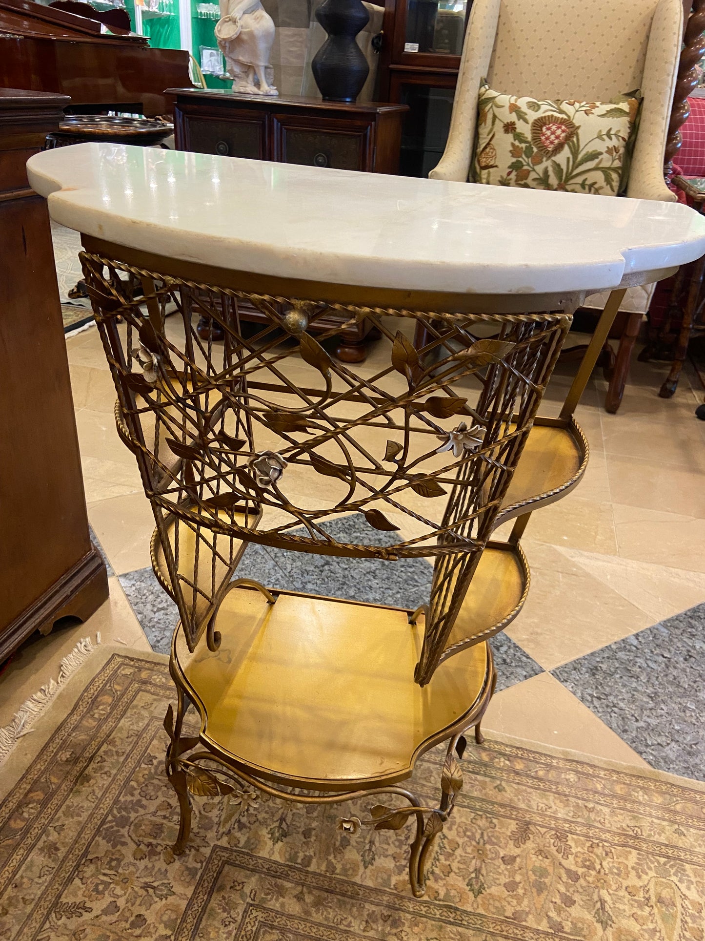 Hollywood Regency Wine Table (GTEKFY)