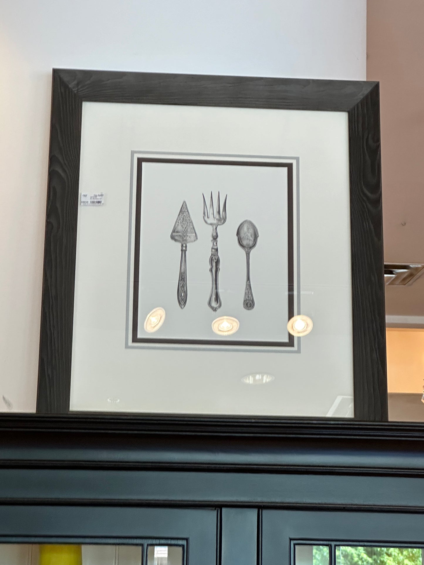 Ethan Allen Framed Silverware Giclee Print - Servers (83NC2P)