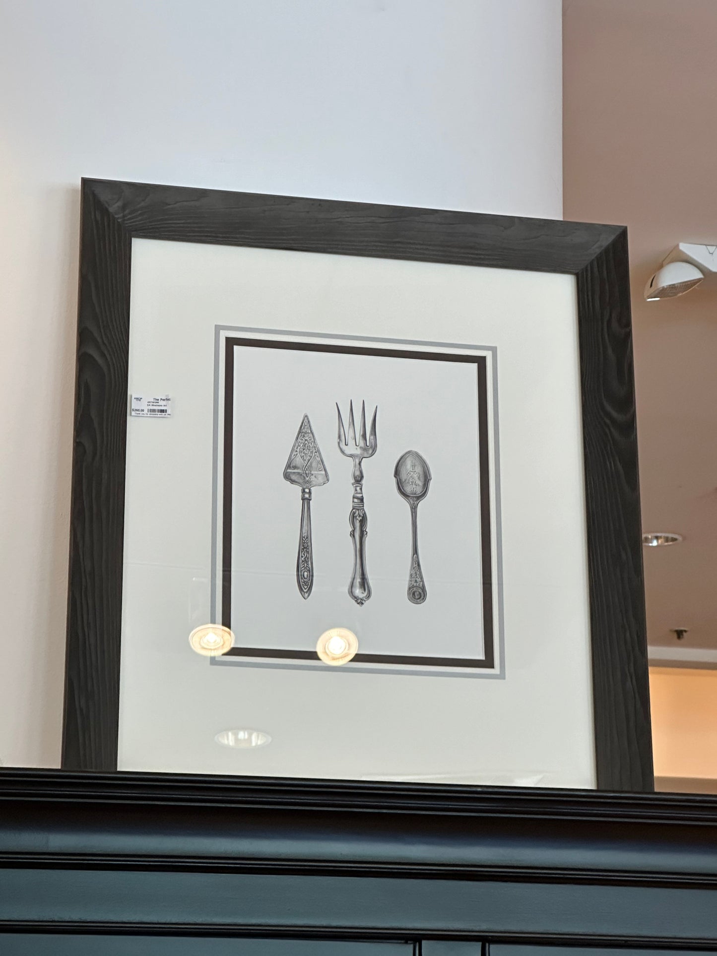 Ethan Allen Framed Silverware Giclee Print - Servers (83NC2P)