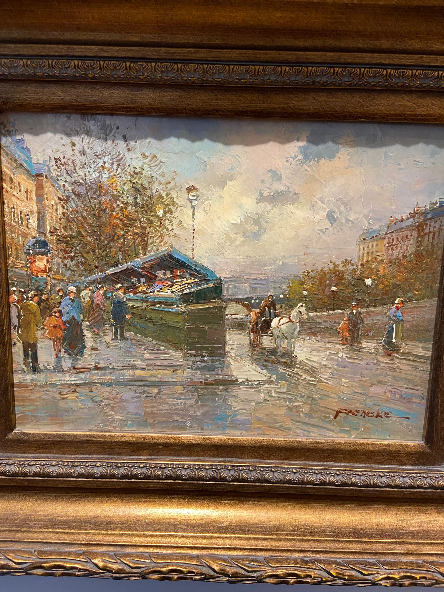 Lacquered Street Scene by Frencke (845942)