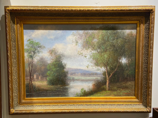 Landscape Oil On Canvas by S Garcia (1CCLW9)