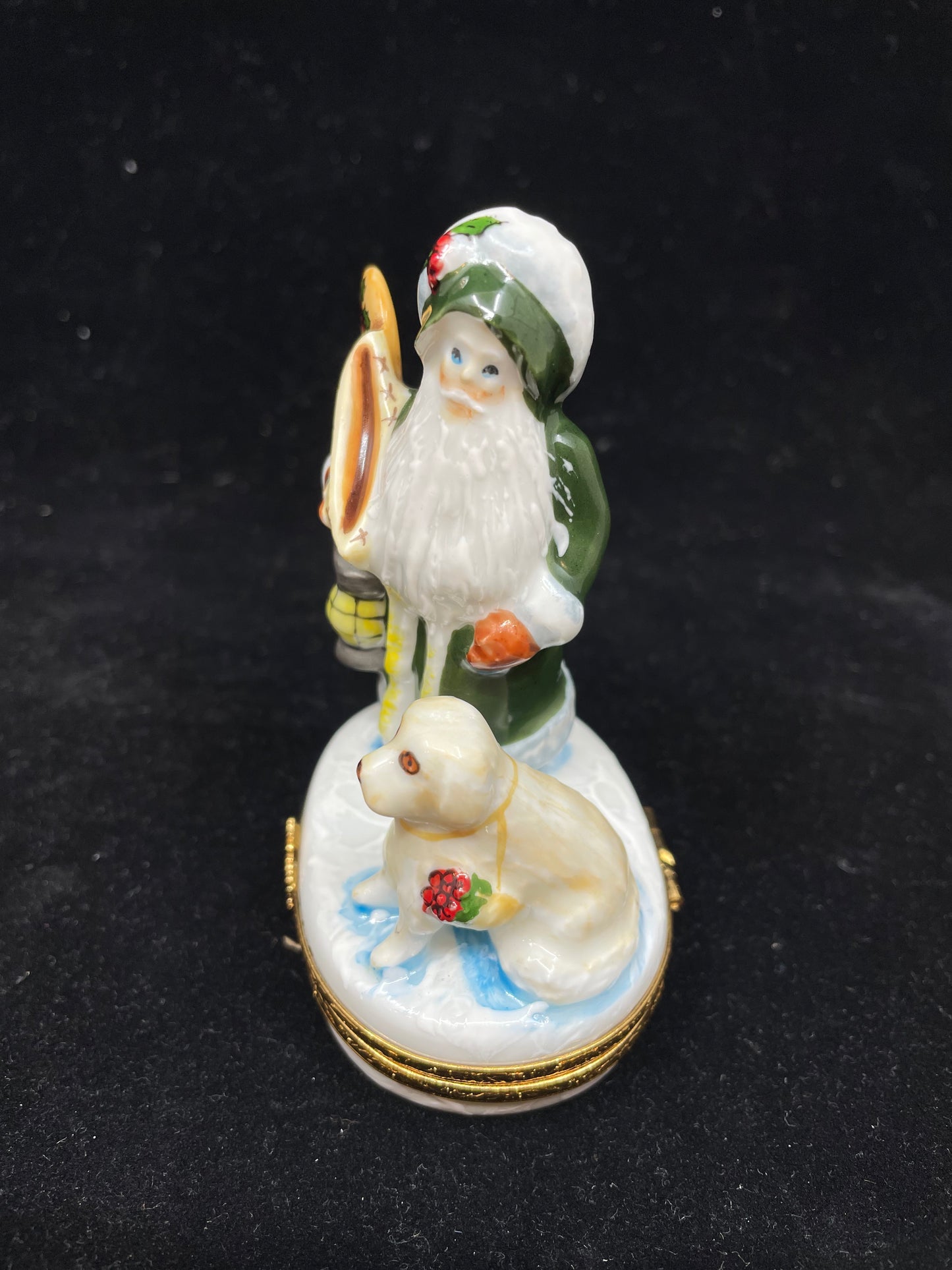 Limoges Artoria "Lynn Haney Snowbound Santa" (X2HYR7)