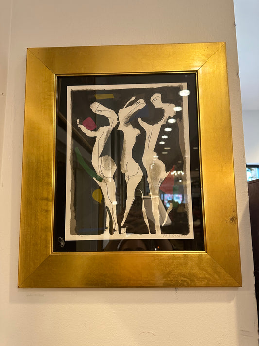 Marino Marini Framed, Signed Lithograph "Le Sacre Du Printemps" 1973 (21905)