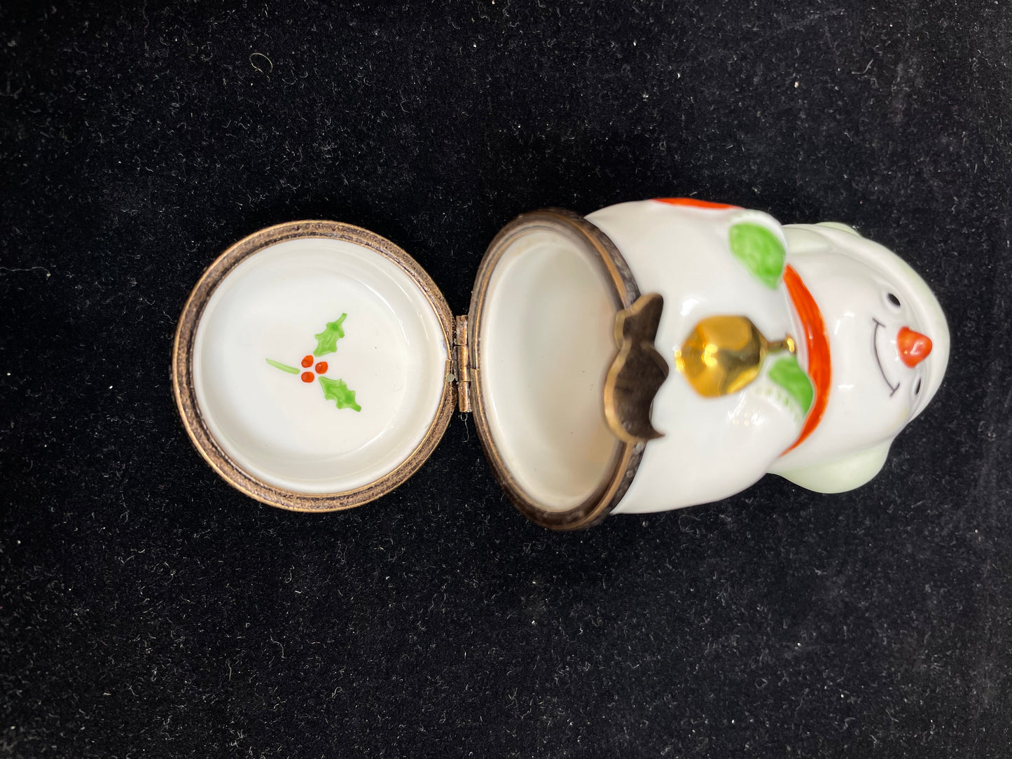 Limoges Snowman Trinket Box (BRCGVH)