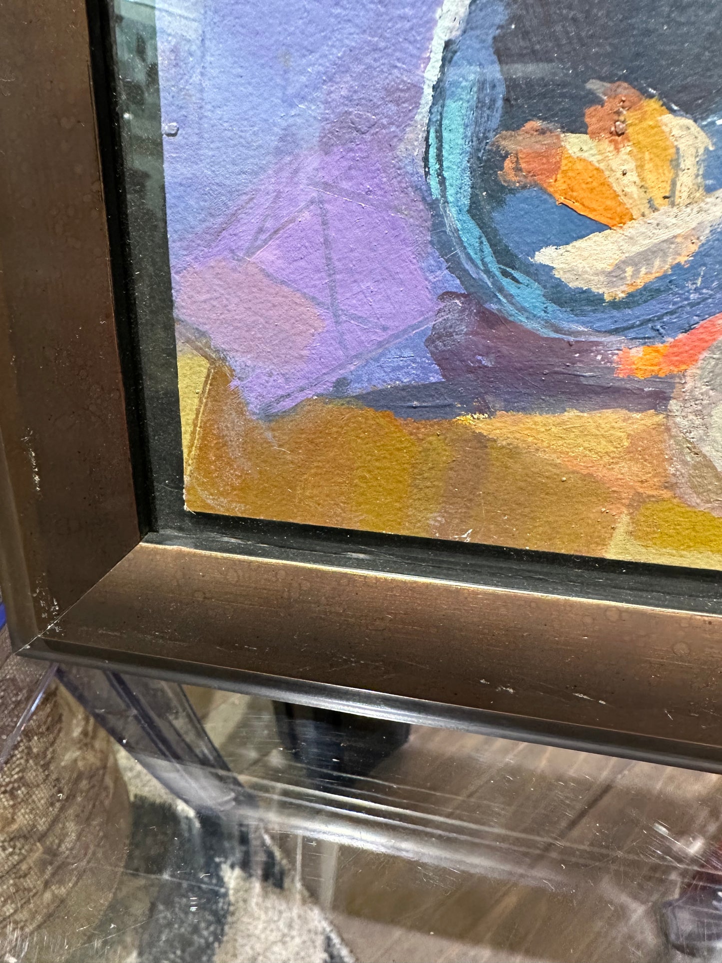 Paula Grebel Abstract Small Framed Painting