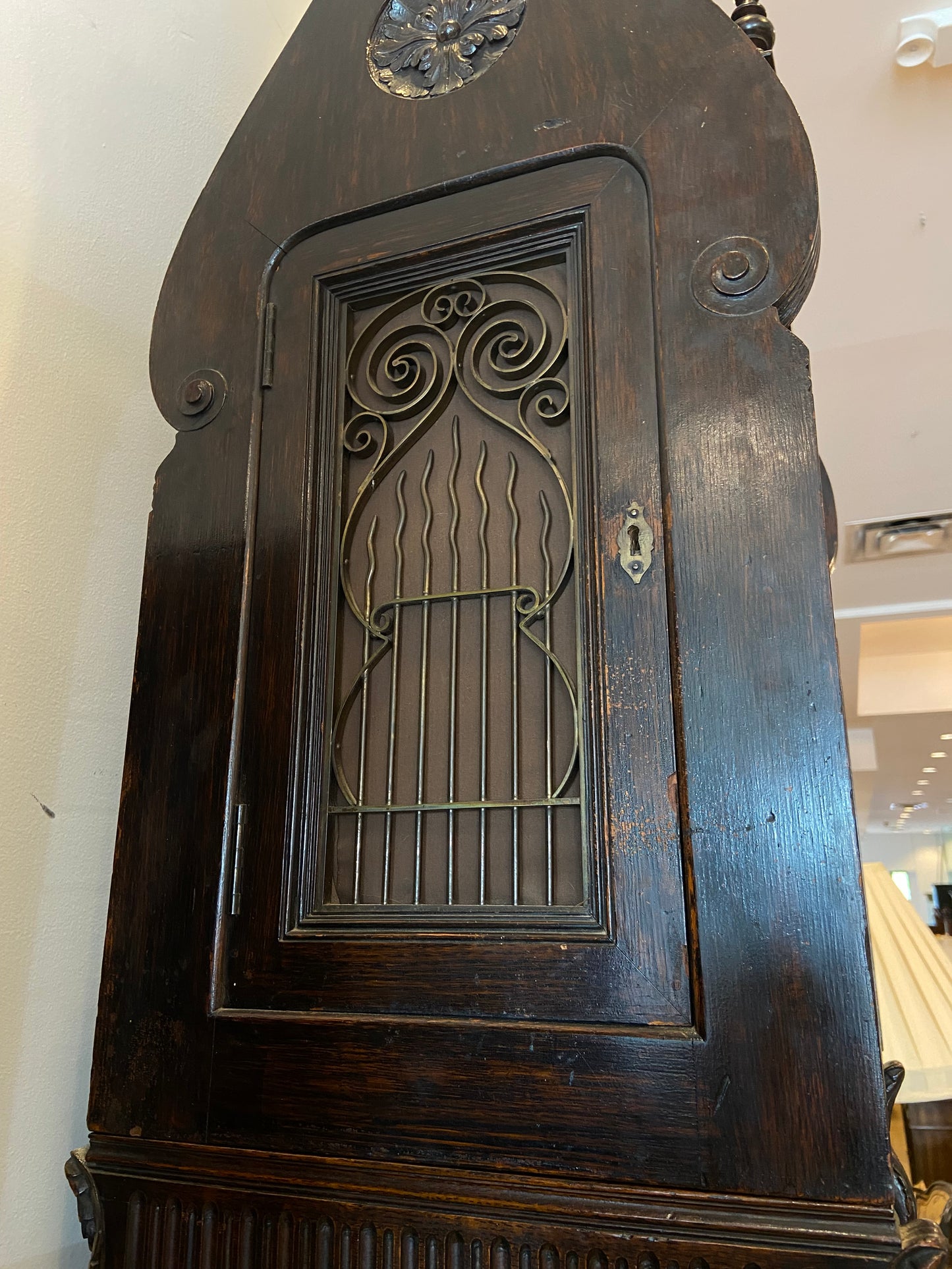 French Bell and Chime Gothic Grandfather Clock (C5RYTU)