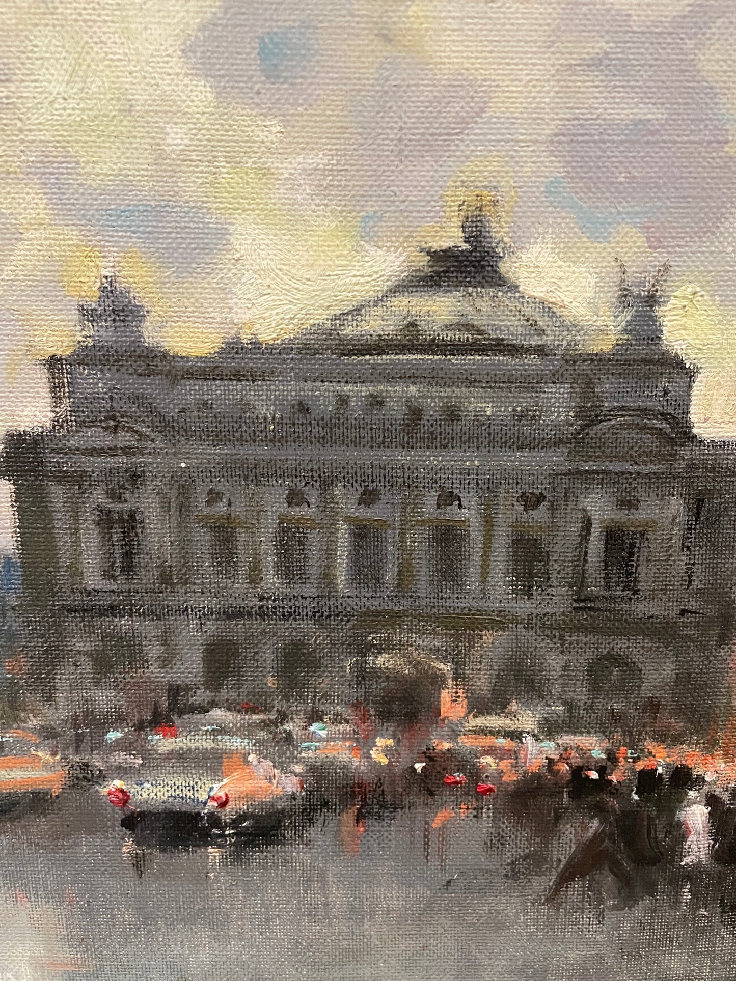 Jules-René Hervé Place de l'Opera Oil on Canvas (U4LZCC)