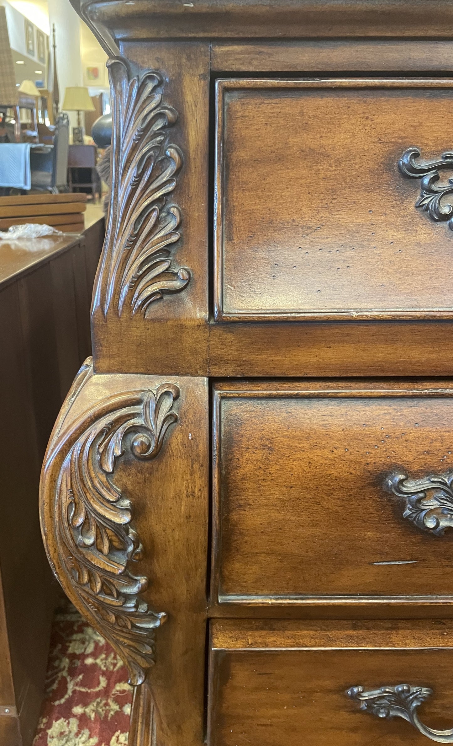 French Bombe Chest with Stone Top (K4CG5G)