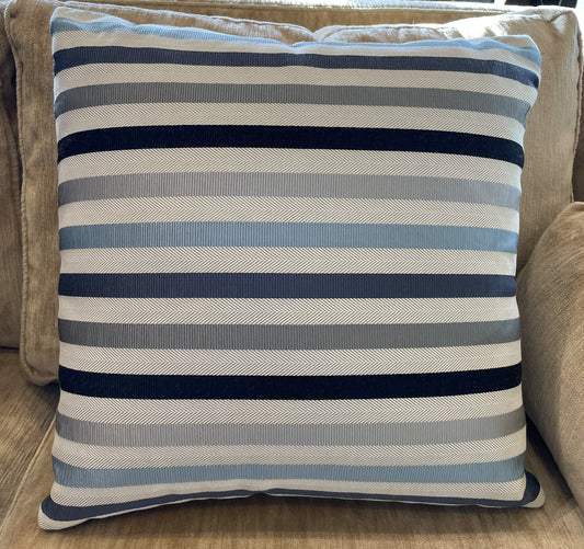 Hermes Attributed Striped Pillow (W3XQPH)