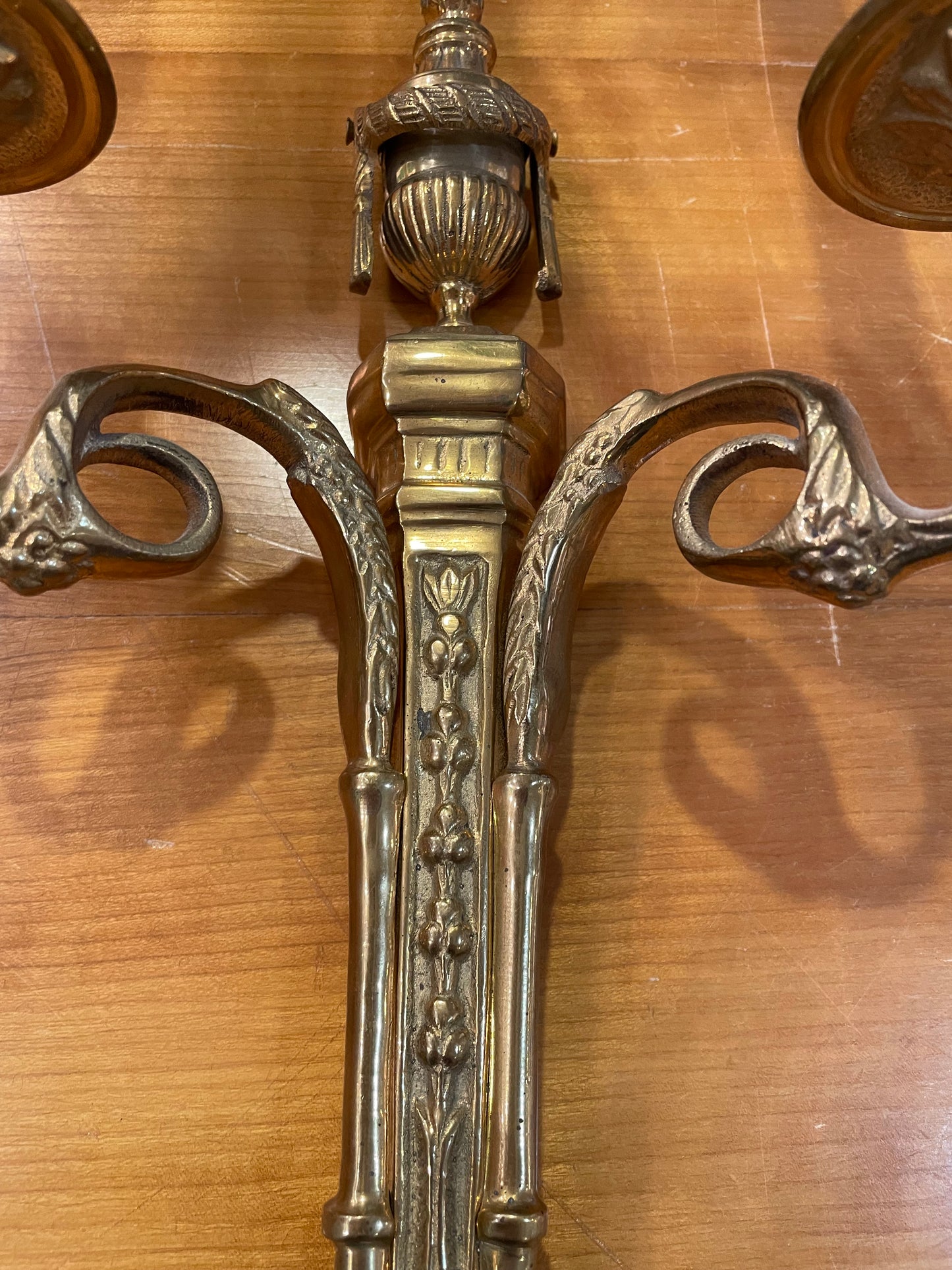 Pair of Brass Wall Sconces (SJNCLW)