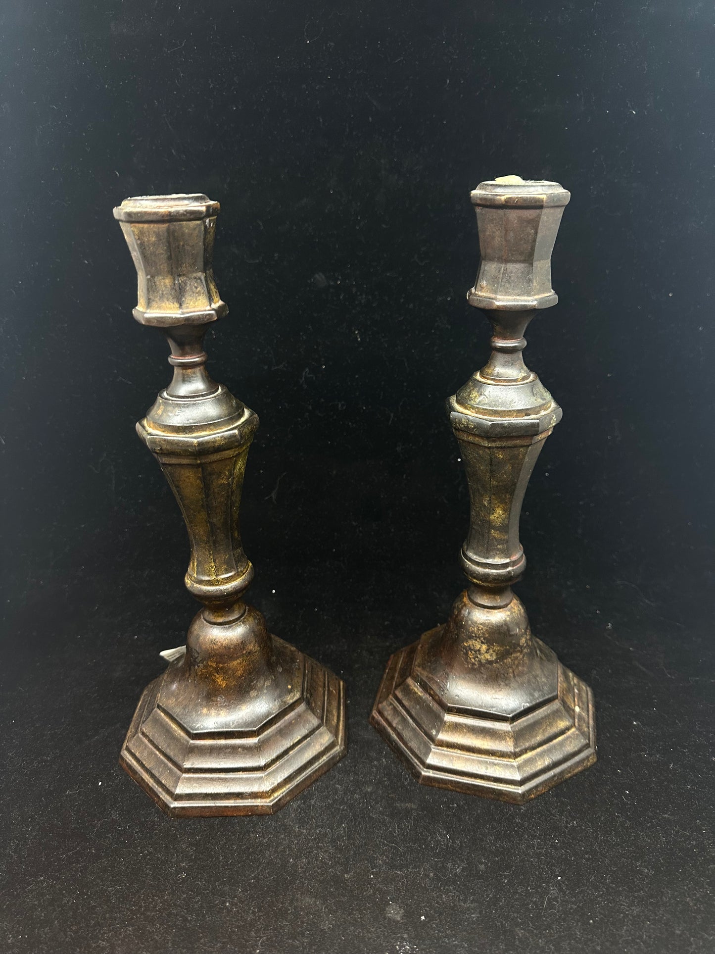 Pair Metal Candlesticks (26918)