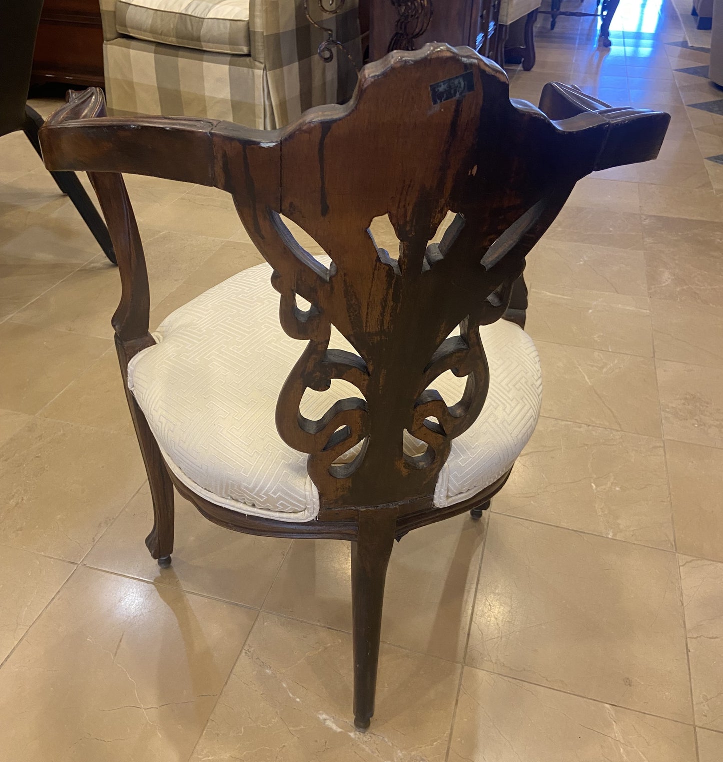 Antique Art Nouveau Corner Chair (BDNTRQ)