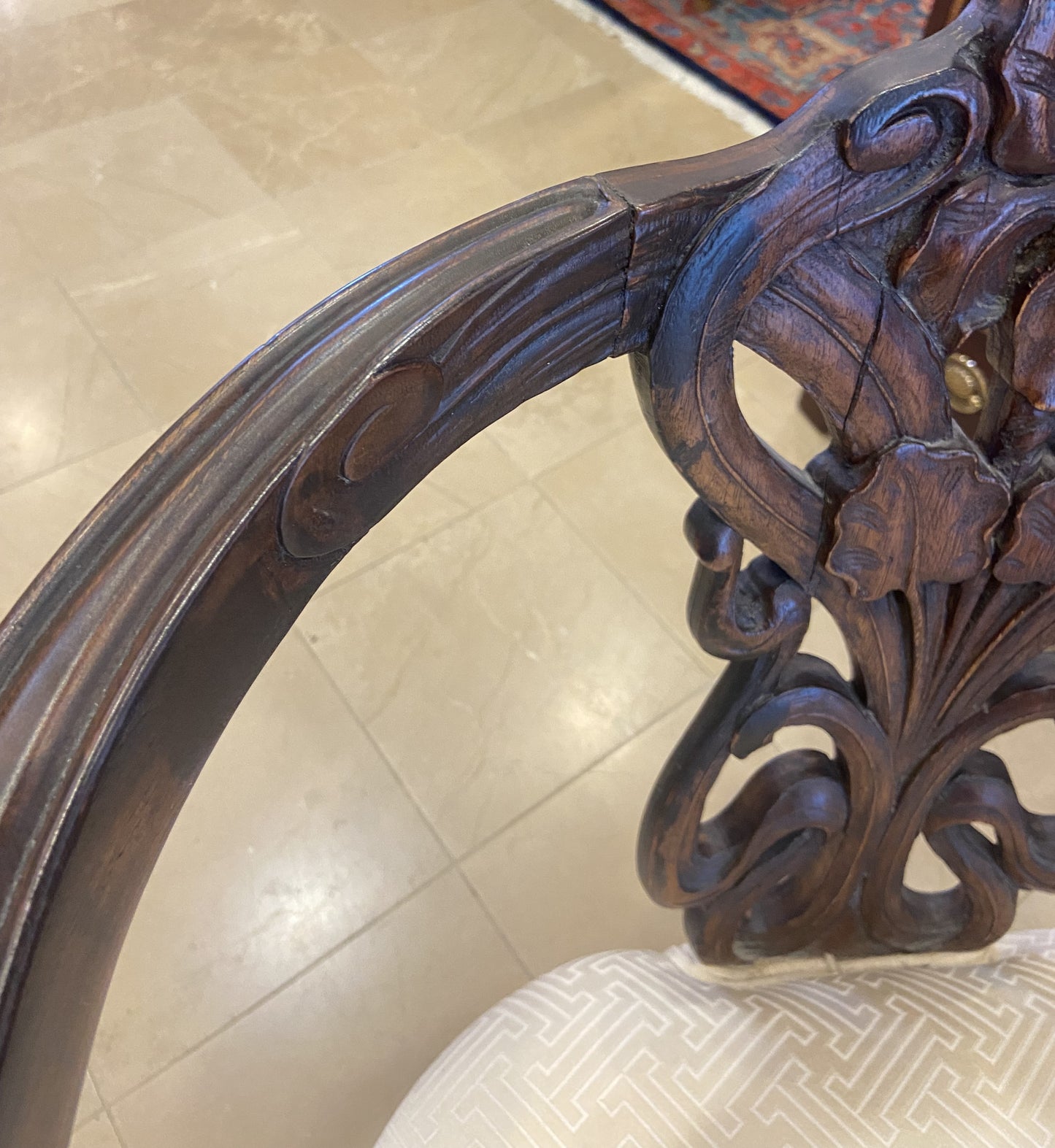 Antique Art Nouveau Corner Chair (BDNTRQ)