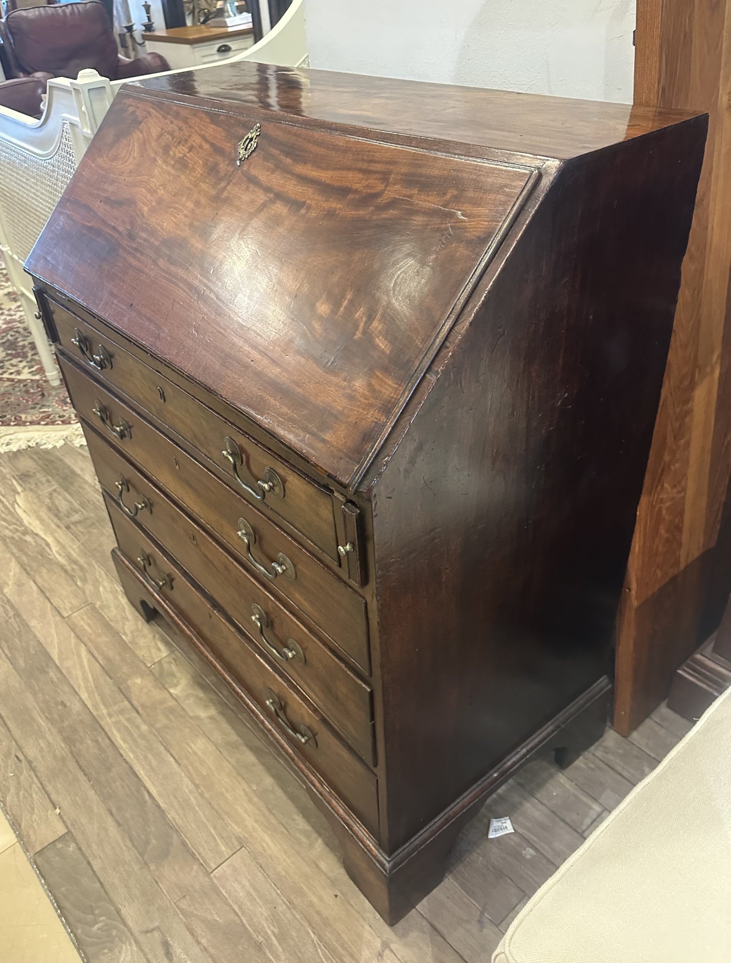 Antique Georgian Slant-Front Secretary Desk (YE8HBL)