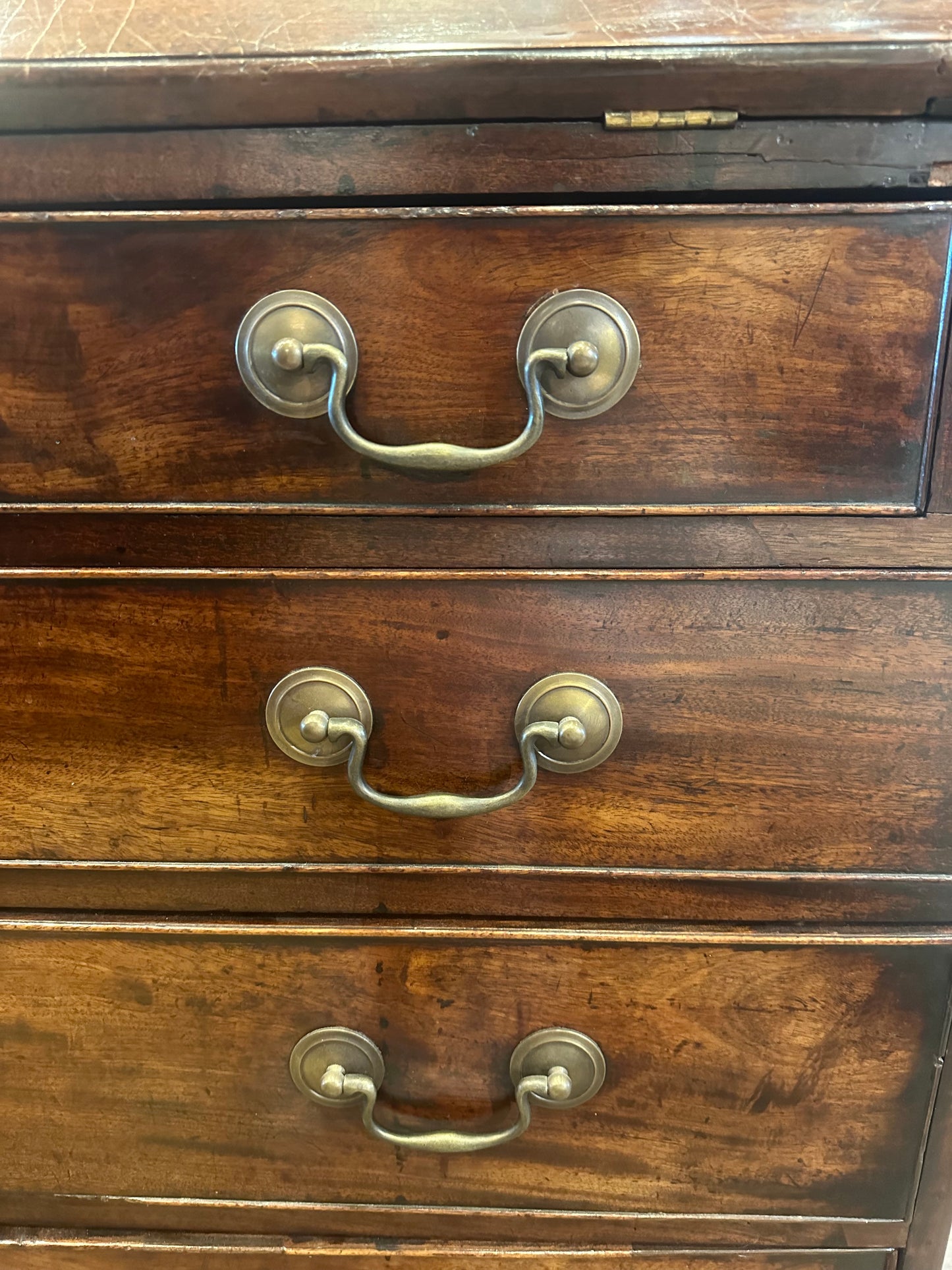 Antique Georgian Slant-Front Secretary Desk (YE8HBL)