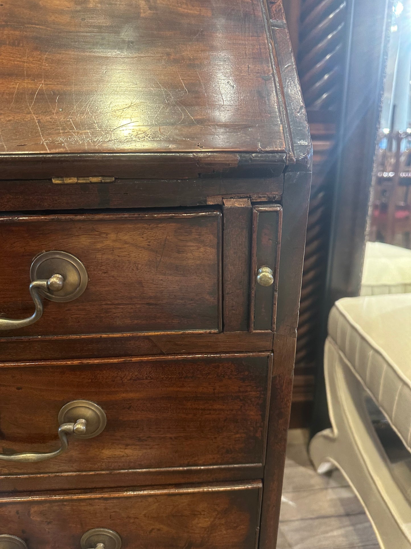 Antique Georgian Slant-Front Secretary Desk (YE8HBL)