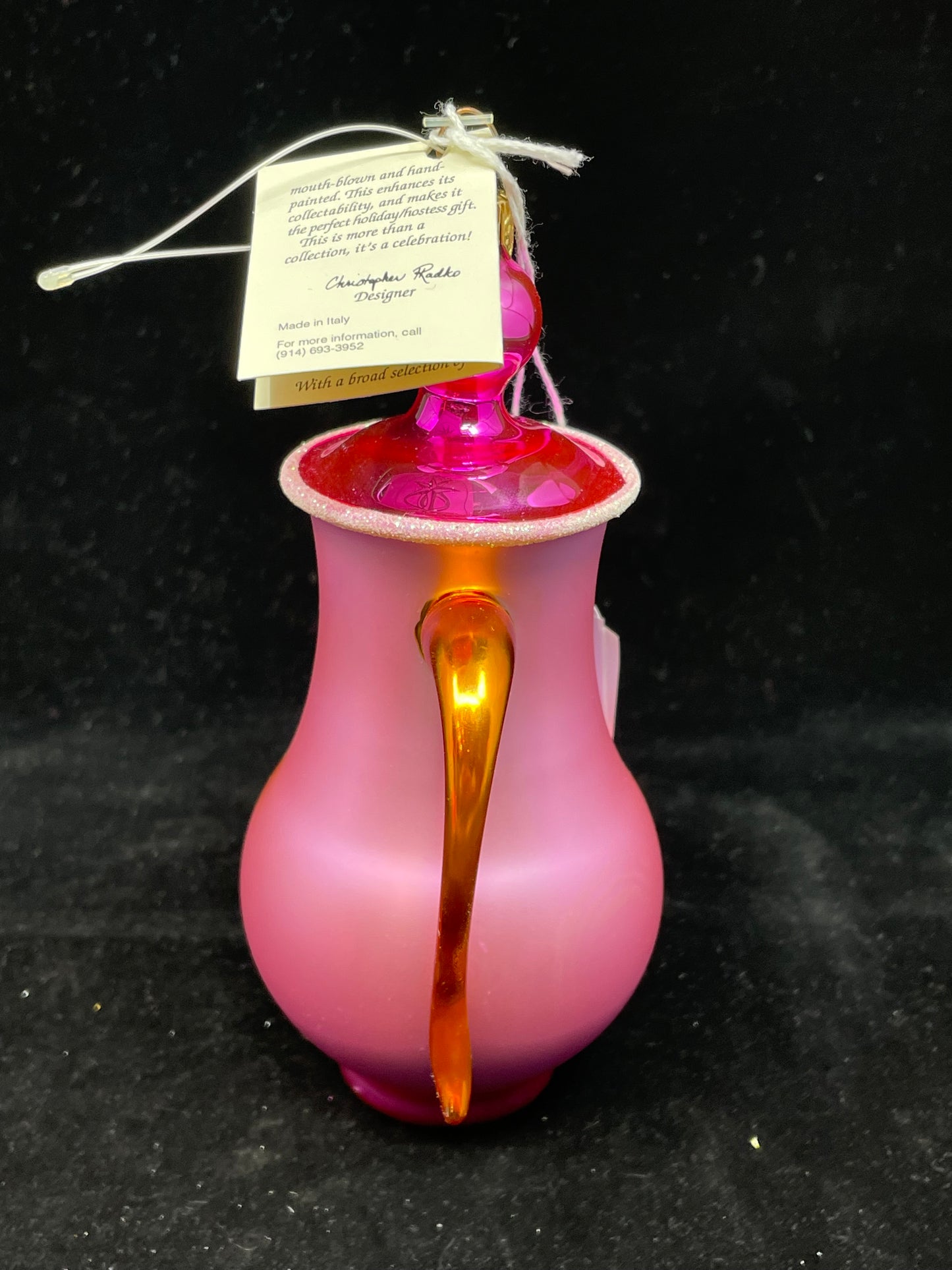 Radko Pink Jiva Java Teapot (H5F5K6)