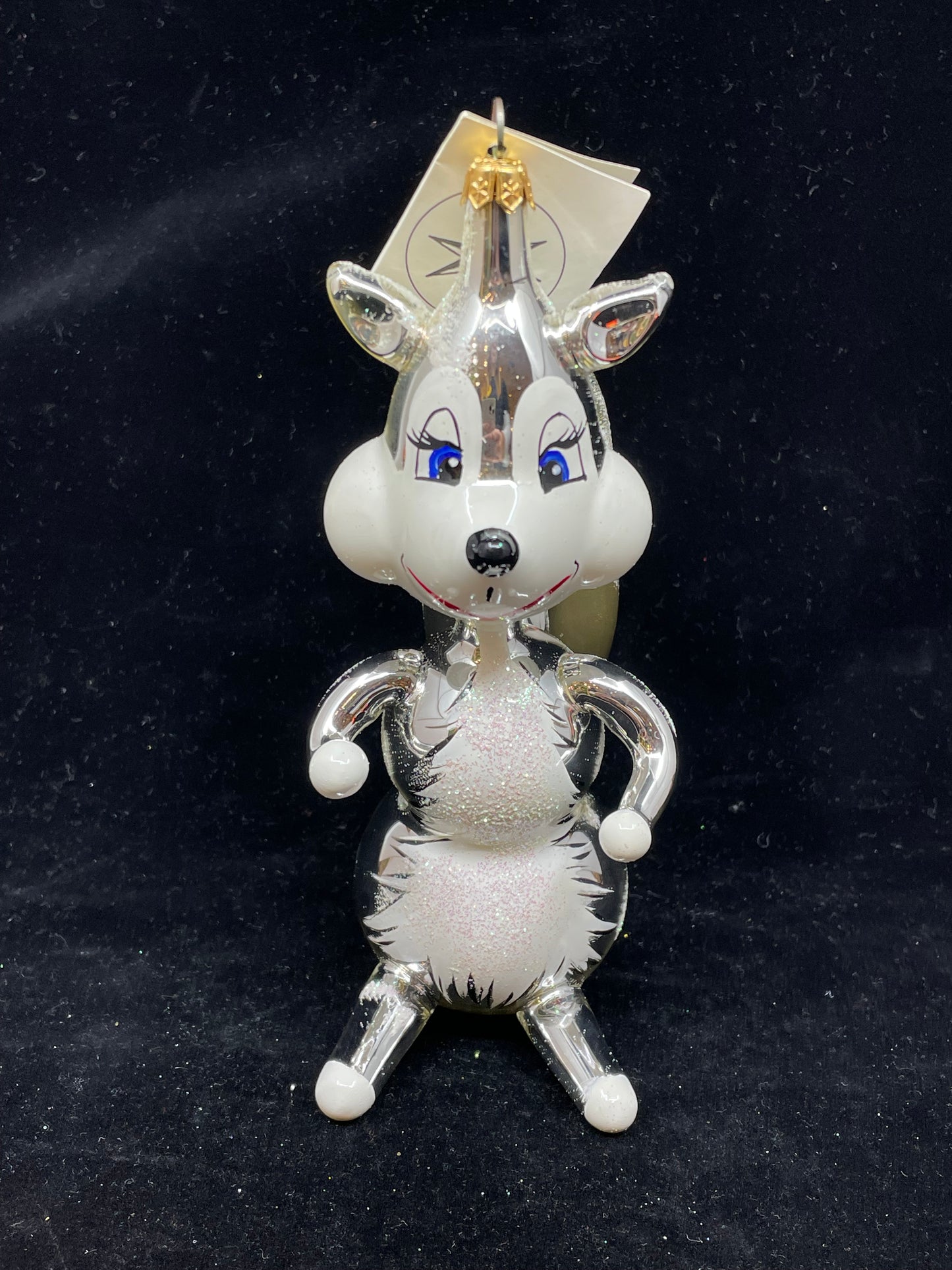 Radko Silver Squirrel Ornament (XD34G5)