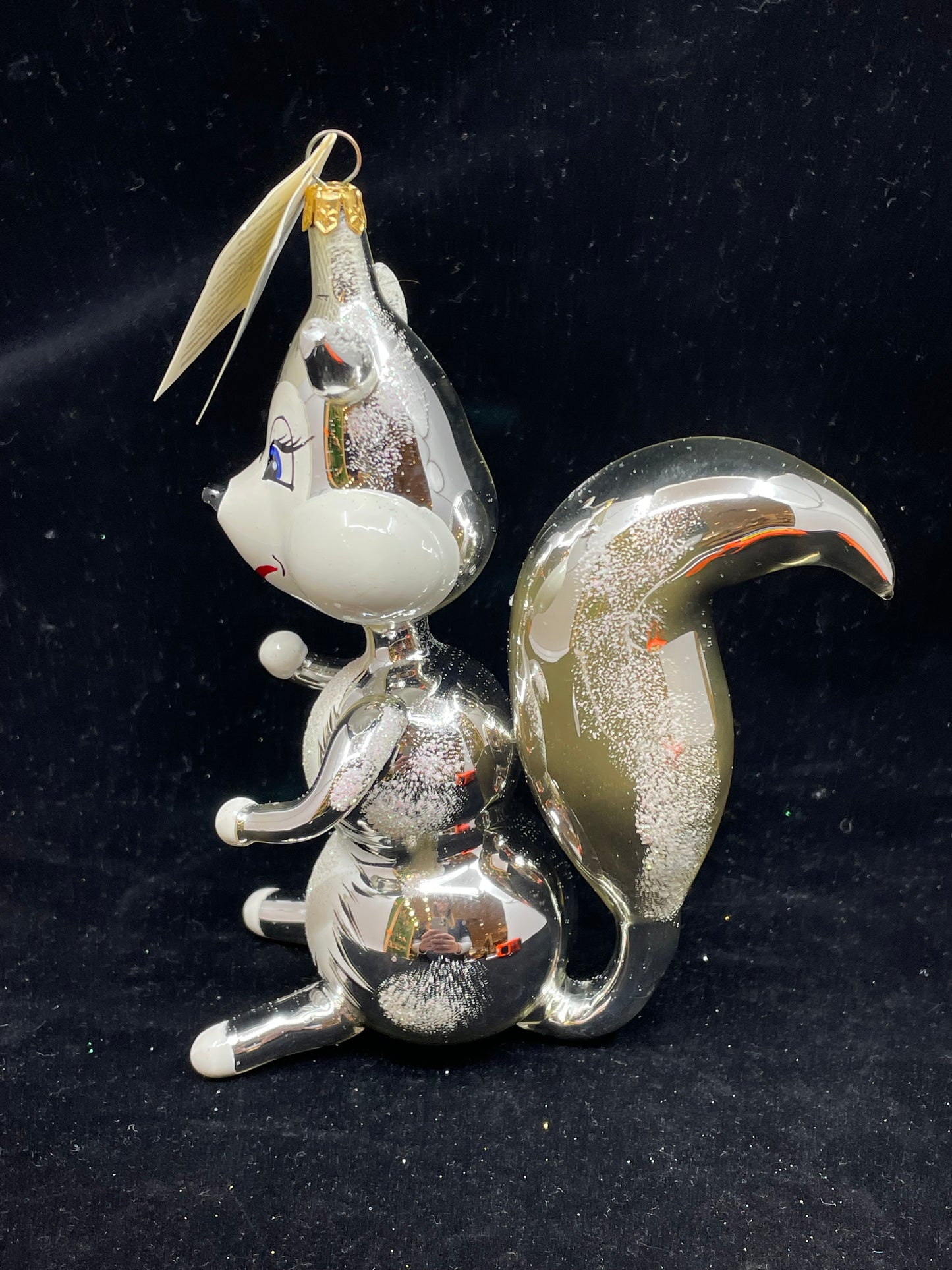 Radko Silver Squirrel Ornament (XD34G5)