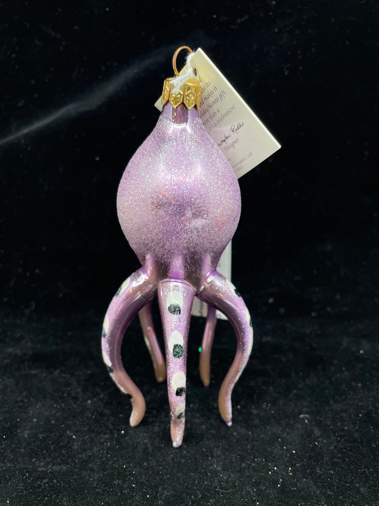 Radko "Maxine" Purple Octopus Made in Italy (6AC5UX)