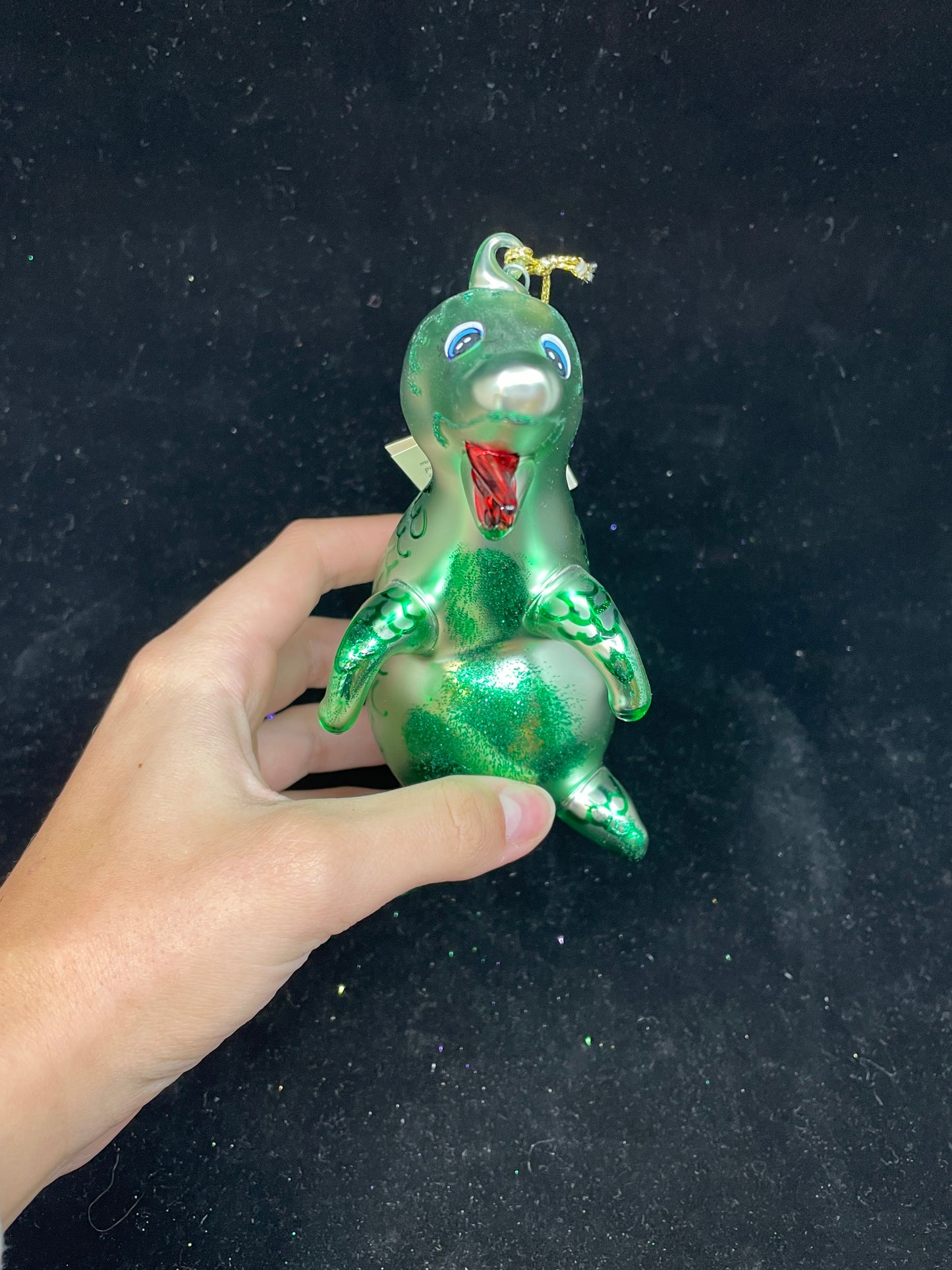 Radko & Carlini Puff Dragon Ornament (CPFUF4)