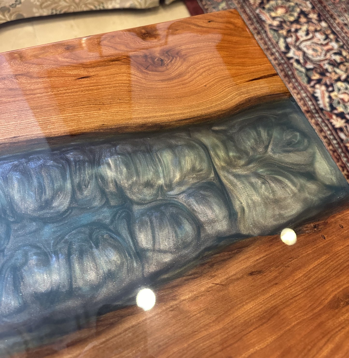 Custom Made Peacock Resin Bench (57LC7A)