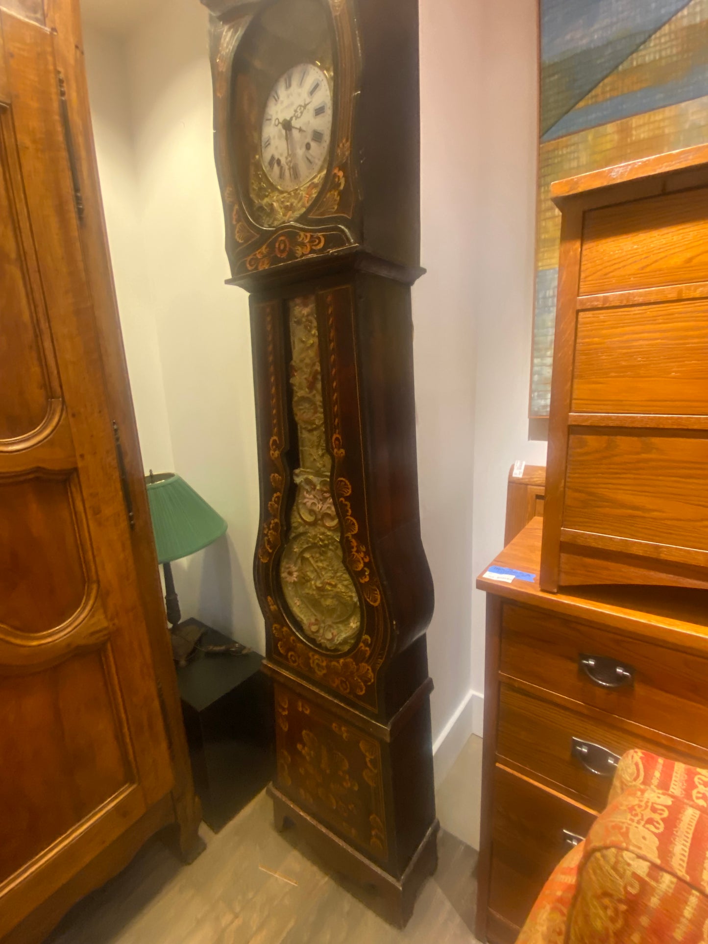 French Comtoise Grandfather Clock