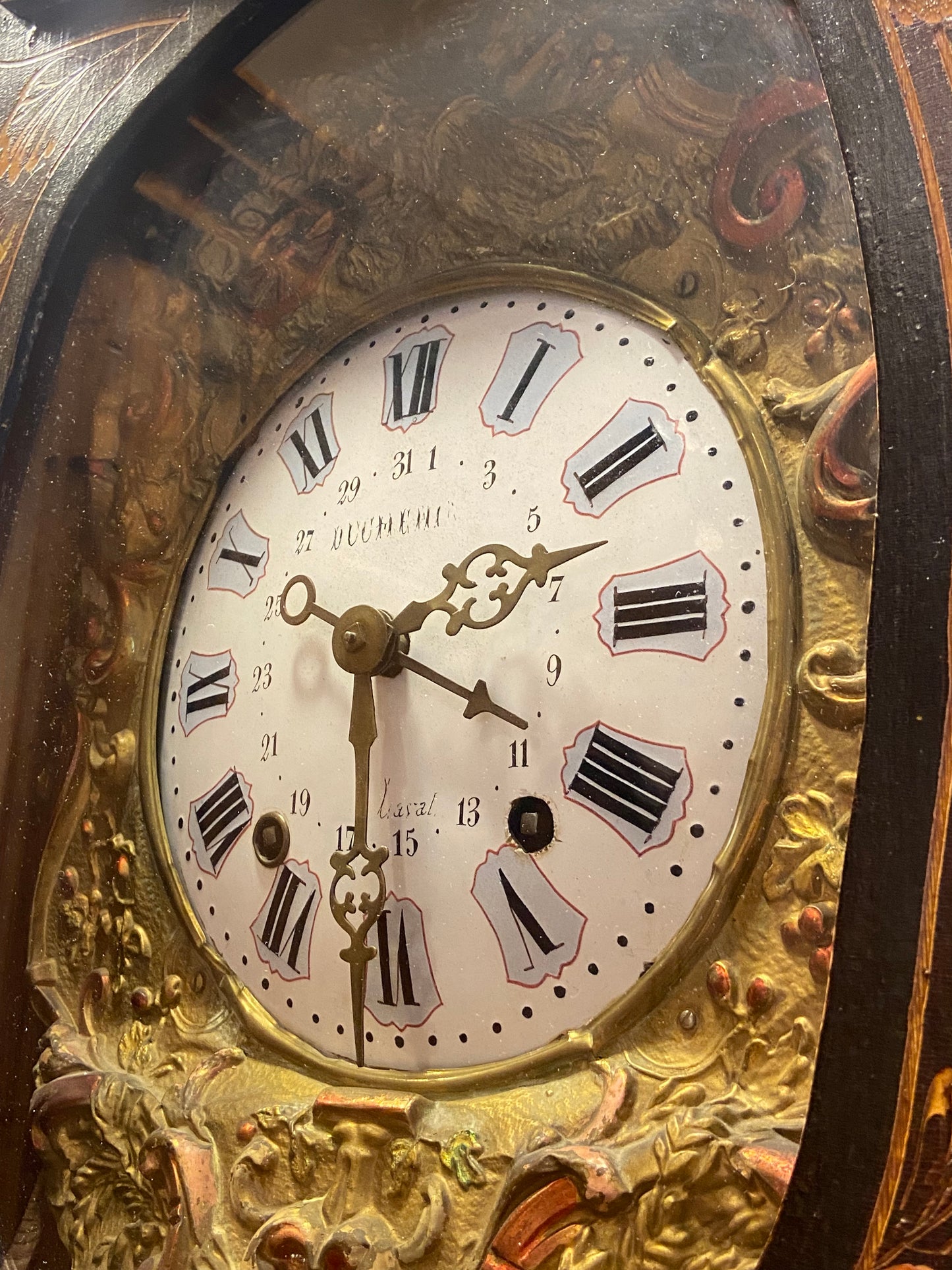 French Comtoise Grandfather Clock