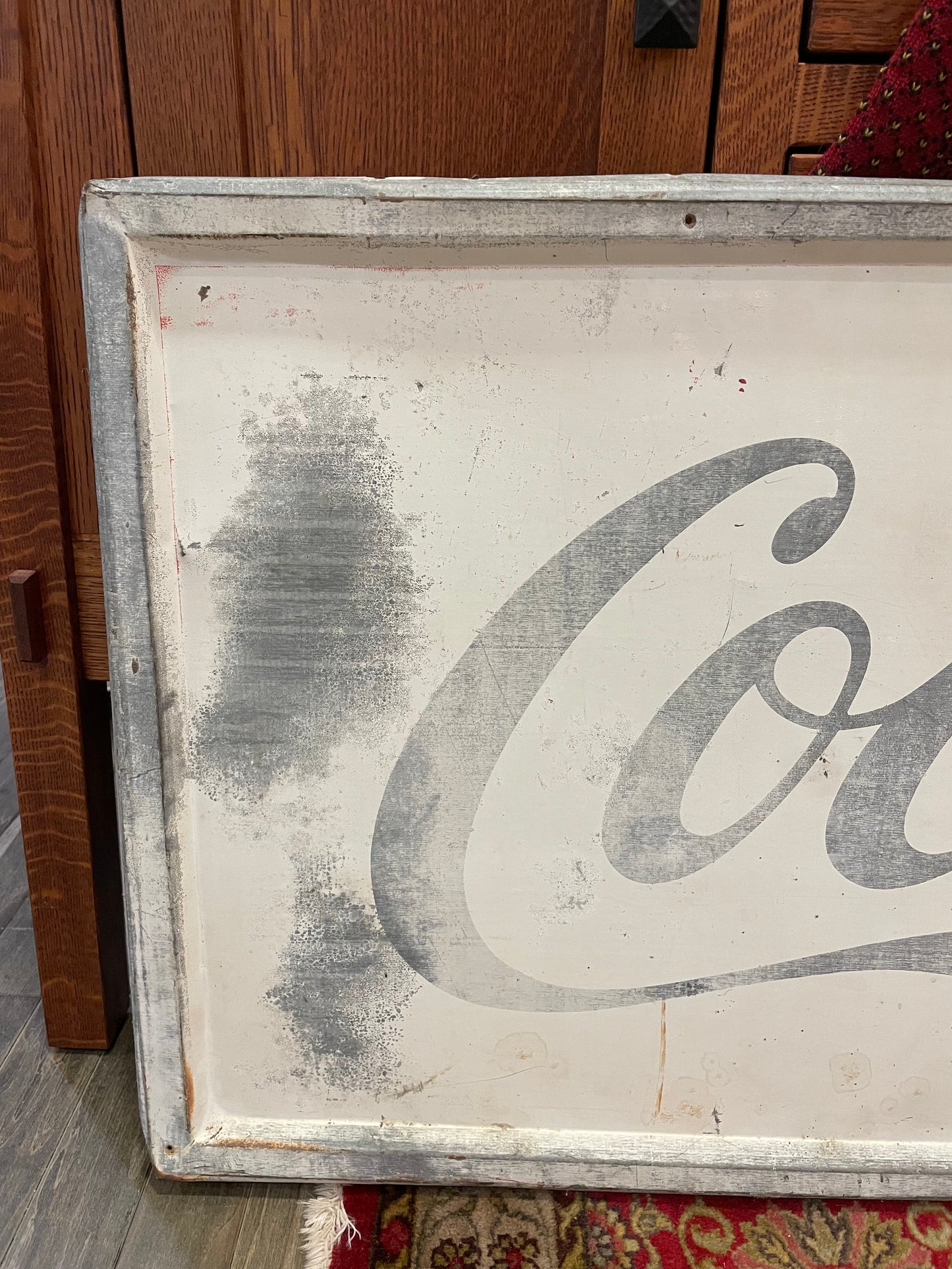 Late 60s Acid Washed Coca Cola Sign (SY72JH)